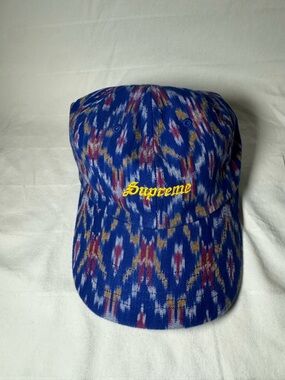 Supreme pattern hat strap back